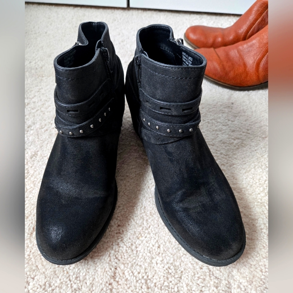 Black Ankle Booties (Western) size 8.5